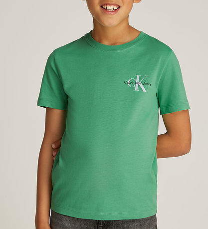 Calvin Klein T-Shirt - Chest Monogram - Vintage Green Calvin Klein T-Shirt - Chest Monogram - Vintage Green