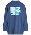 Calvin Klein Bluse - Shifted Picture - Ensign Blue Calvin Klein Bluse - Shifted Picture - Ensign Blue