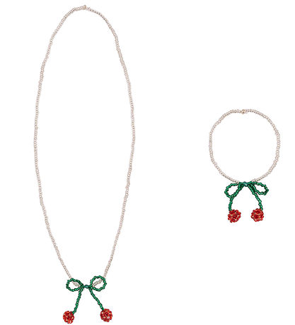 Konges Sløjd Smykkesæt - Armbånd/Halskæde - Cherry Konges Sløjd Smykkesæt - Armbånd/Halskæde - Cherry