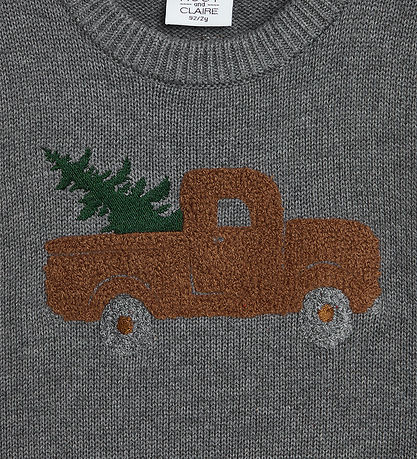 Hust and Claire Vest - Strik - Princo - Grey Mist Melange