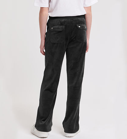 Juicy Couture Velourbukser - Layla Pocket - Sort Juicy Couture Velourbukser - Layla Pocket - Sort