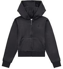 Juicy Couture Cardigan - Velour - Halan Oversized - Sort Juicy Couture Cardigan - Velour - Halan Oversized - Sort