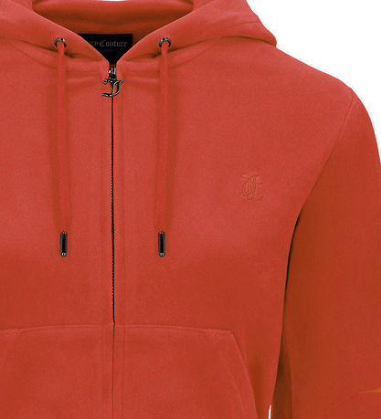 Juicy Couture Cardigan - Velour - Robertson - Astor Red Juicy Couture Cardigan - Velour - Robertson - Astor Red