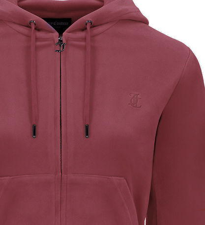 Juicy Couture Cardigan - Velour - Robertson - Tawny Port Juicy Couture Cardigan - Velour - Robertson - Tawny Port