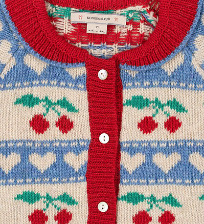 Konges Sløjd Cardigan - Strik - Belou - Cherry Stripe