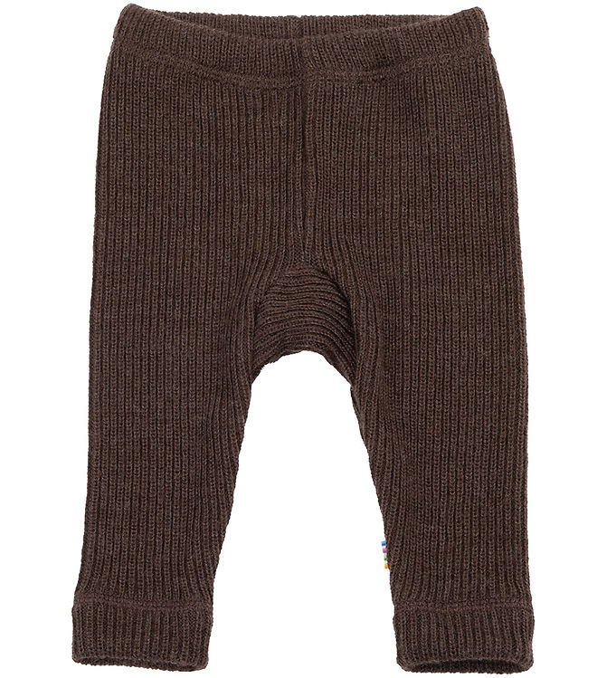 Joha Leggings - Strik - Uld - Mørkebrun