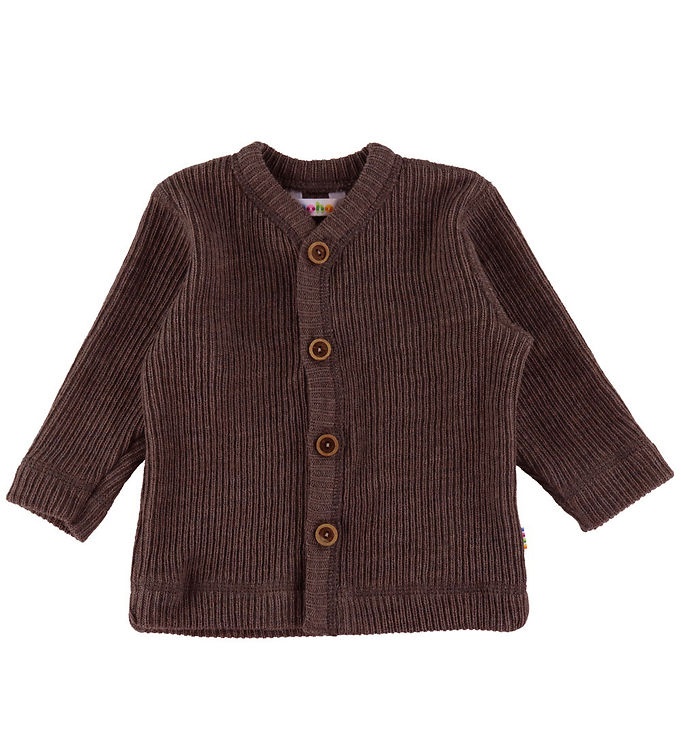 Joha Cardigan - Strik - Uld - Mørkebrun