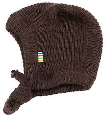 Joha Babyhjelm - Strik - Uld - Mørkebrun Joha Babyhjelm - Strik - Uld - Mørkebrun