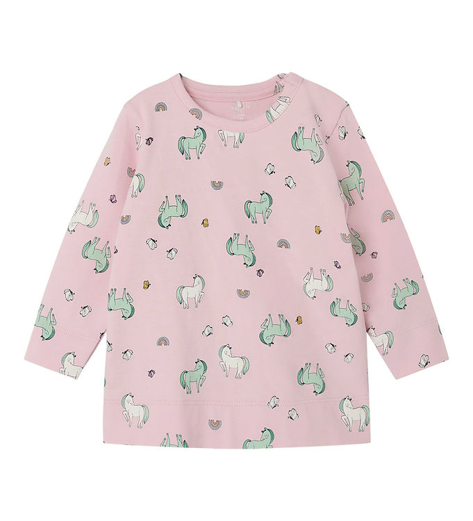 NAME IT Langærmet Bluse Jennia Parfait Pink