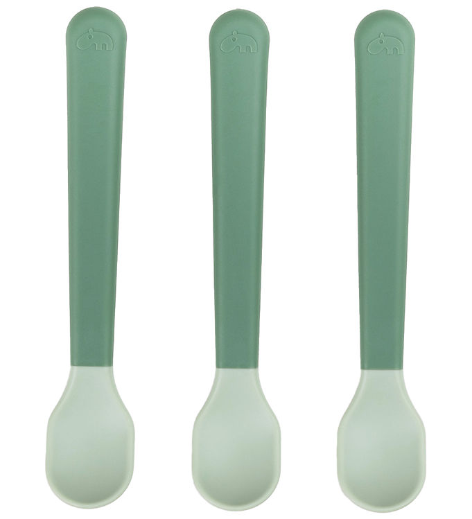 Done by Deer Foodie Easy-Grip Babyske 3-pak - Grøn