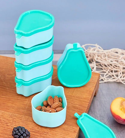 Rice Madbeholder - 6-pak - Pæreform - 7x5,5 cm - Grøn