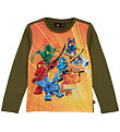LEGO® Ninjago Bluse - LWTano 701 - Dark Khaki m. Print LEGO® Ninjago Bluse - LWTano 701 - Dark Khaki m. Print