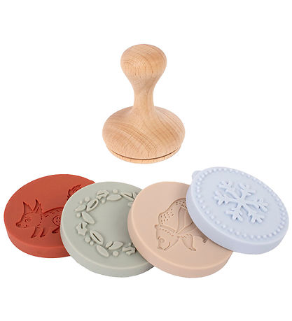 Filibabba Stempelsæt - Træ/Silikone - 4 Dele - Wonderful Winter Filibabba Stempelsæt - Træ/Silikone - 4 Dele - Wonderful Winter
