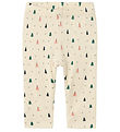 Name It Leggings - Rib - NbnDab - Summer Sand m. Juletræer