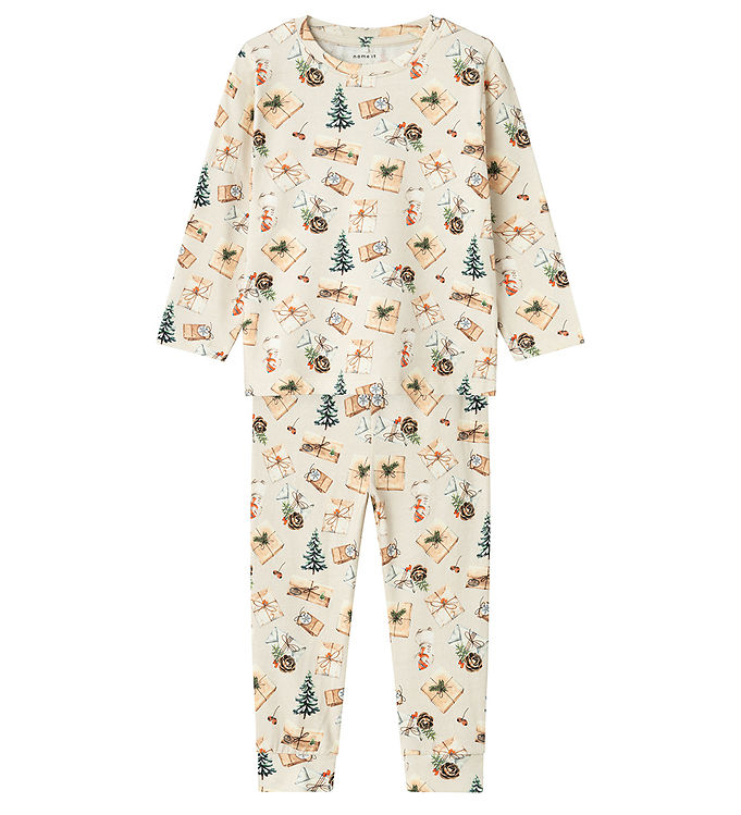 Name It NknRoccos 2-delt Nattøj - Peyote Melange