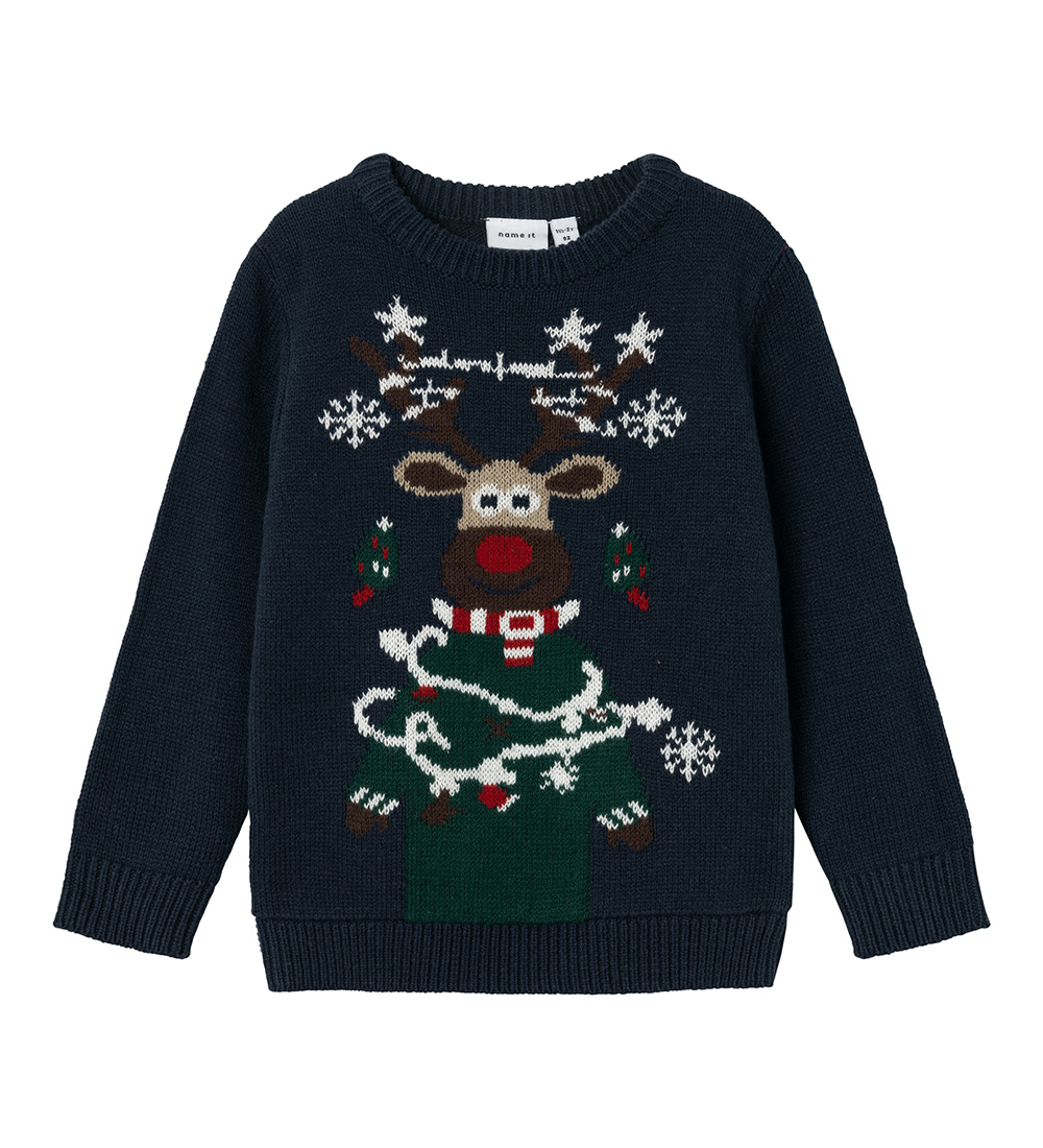 Name It Bluse - Strick - NmmRijulle - Dark Sapphire - Name It - 5 Jahre (110) - Blusen