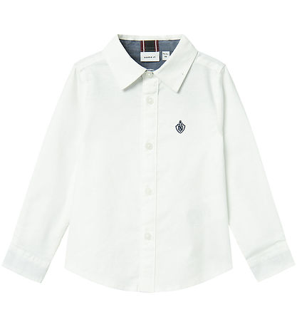Name It Skjorte - NmmRekid - Bright White/SOLID