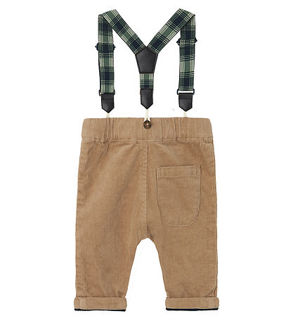 Name It Bukser m. Seler - NbmBen - Weathered Teak