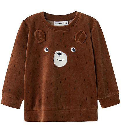 Name It Bluse - Velour - NbnNalwin - Pecan Pie Name It Bluse - Velour - NbnNalwin - Pecan Pie