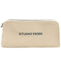 Studio Feder Toilettaske - Celia Mini - Canvas - Sand Beige Studio Feder Toilettaske - Celia Mini - Canvas - Sand Beige