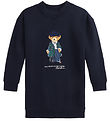 Polo Ralph Lauren Sweatkjole - Navy m. Bamse Polo Ralph Lauren Sweatkjole - Navy m. Bamse