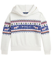 Polo Ralph Lauren Hættetrøje - Hvid m. Broderi Polo Ralph Lauren Hættetrøje - Hvid m. Broderi