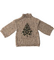 Maileg Julesweater til Nissedreng - str.6 - Beige/Juletræ Maileg Julesweater til Nissedreng - str.6 - Beige/Juletræ