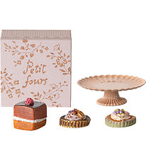 Maileg Dukketilbehør - Mini - Cakes and Cakestand Maileg Dukketilbehør - Mini - Cakes and Cakestand