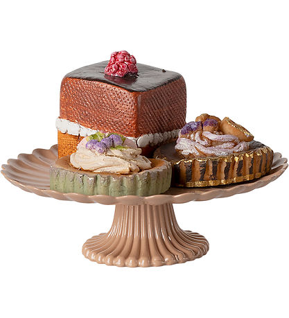 Maileg Dukketilbehør - Mini - Cakes and Cakestand