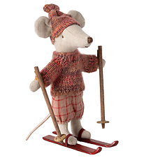 Maileg Vinter-mus m. Ski - Storesøster - Rose Maileg Vinter-mus m. Ski - Storesøster - Rose