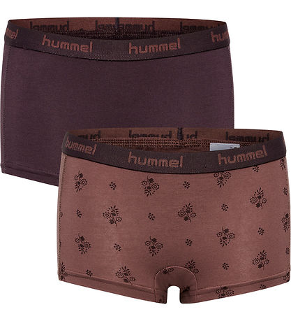 Hummel Hipsters - 2-pak - hmlCarolina - Raisin Hummel Hipsters - 2-pak - hmlCarolina - Raisin