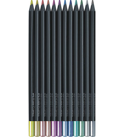 Faber-Castell Farveblyanter - 12 stk. - Metallic Faber-Castell Farveblyanter - 12 stk. - Metallic