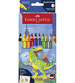 Faber-Castell Farveblyanter - 10 stk. - Jumbo Grip Dino Faber-Castell Farveblyanter - 10 stk. - Jumbo Grip Dino