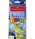 Faber-Castell Colouring Pencils - 10 pcs - Jumbo Grip Dino