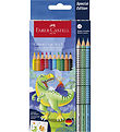 Faber-Castell Farveblyanter - 13 stk. - Grip Dino Faber-Castell Farveblyanter - 13 stk. - Grip Dino