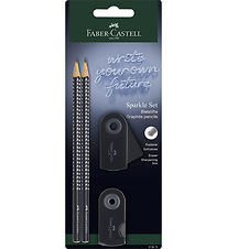 Faber-Castell Blyantsæt - Sparkle - 4 Dele - Sort Faber-Castell Blyantsæt - Sparkle - 4 Dele - Sort