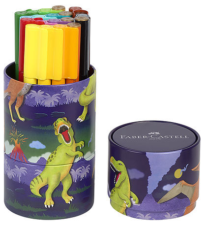 Faber-Castell Tuscher m. Etui - Connector - 20 stk. - Dino Faber-Castell Tuscher m. Etui - Connector - 20 stk. - Dino