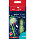 Glitter Tubes Faber-Castell - 2 pces - Glow In The Dark