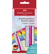 Faber-Castell Glitter Tuber - 2 stk. - Rainbow