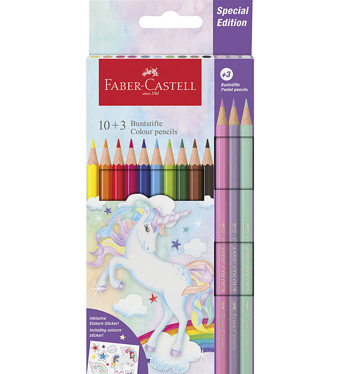 Faber-Castell Farveblyanter - 13 stk. - Unicorn Pastel