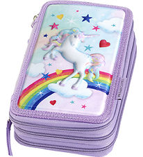 Faber-Castell Penalhus m. Indhold - Unicorn - Lilla Faber-Castell Penalhus m. Indhold - Unicorn - Lilla