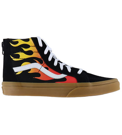 Vans Sko - Sk8-Hi Zip - Flame Black/Gum Vans Sko - Sk8-Hi Zip - Flame Black/Gum