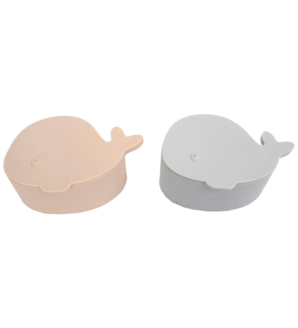 Filibabba Snackboxen - 2er-Pack - Silikon - Der Wal Christian - - Filibabba - One Size - Brotdosen