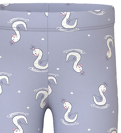Name It Leggins - NmfDavina - Icelandic Blue/Swans