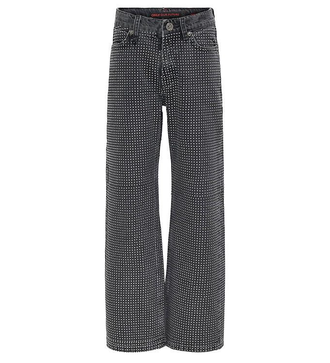 Kids Only Jeans - KogHudson - Grey Denim m. Glimmersten