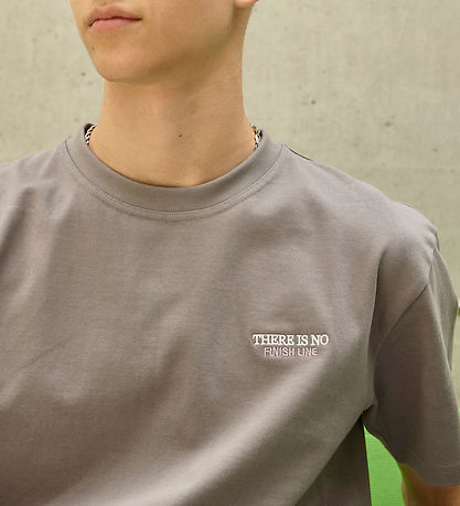 Hound T-shirt - Dark Grey m. Print