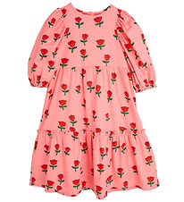 Mini rodini Kjole - Roses AOP Puff - Pink Mini rodini Kjole - Roses AOP Puff - Pink