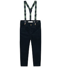 Name It Fløjlsbukser m. Seler - NmmRyan - Dark Sapphire
