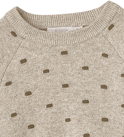 Fliink Bluse - Strik - Benna Dot - Humus/Carafe Fliink Bluse - Strik - Benna Dot - Humus/Carafe