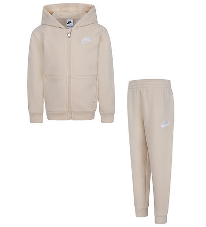 Nike Sweatsæt - Cardigan/Sweatpants - Sanddrift Nike Sweatsæt - Cardigan/Sweatpants - Sanddrift